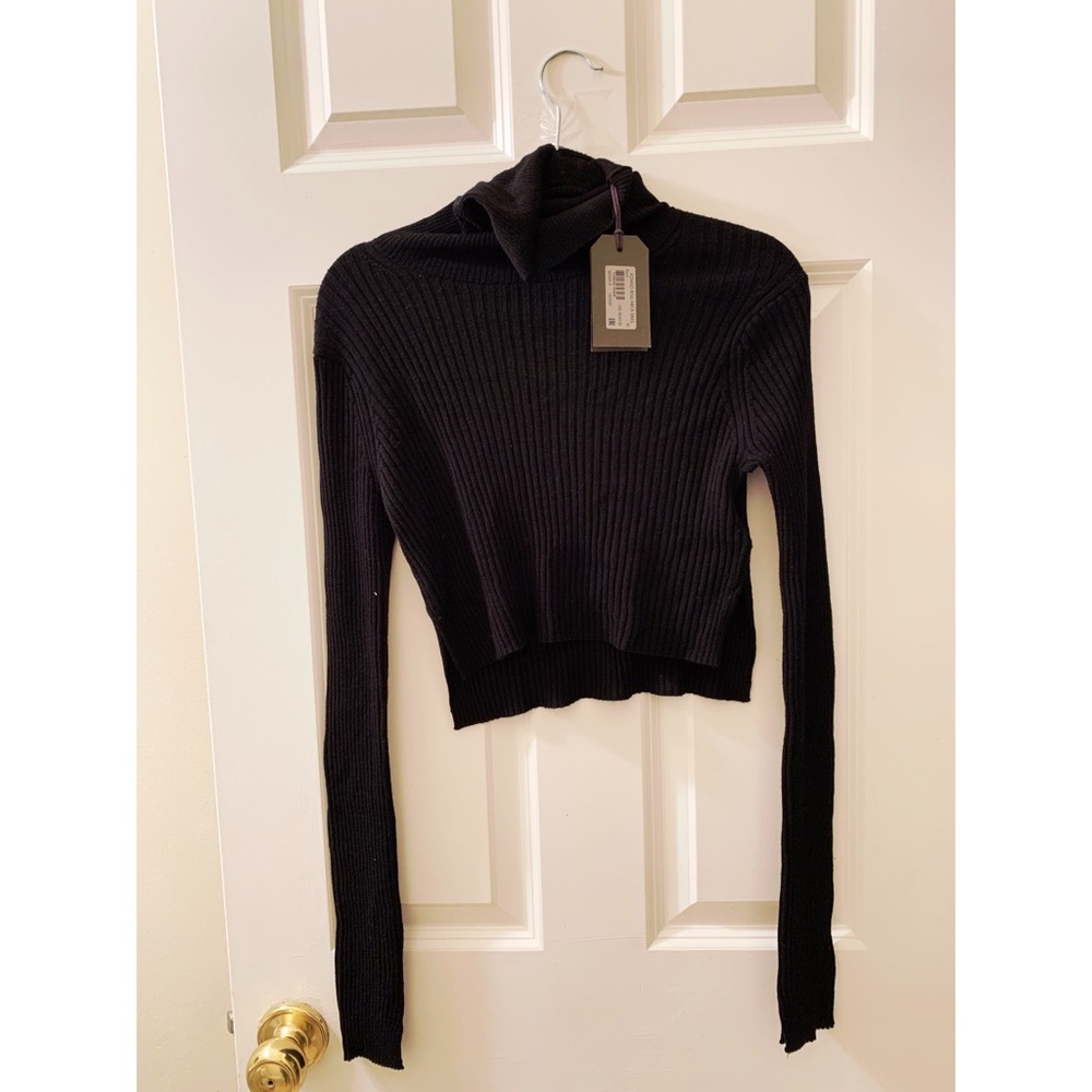AllSaints Black Kowlo Roll Neck XS